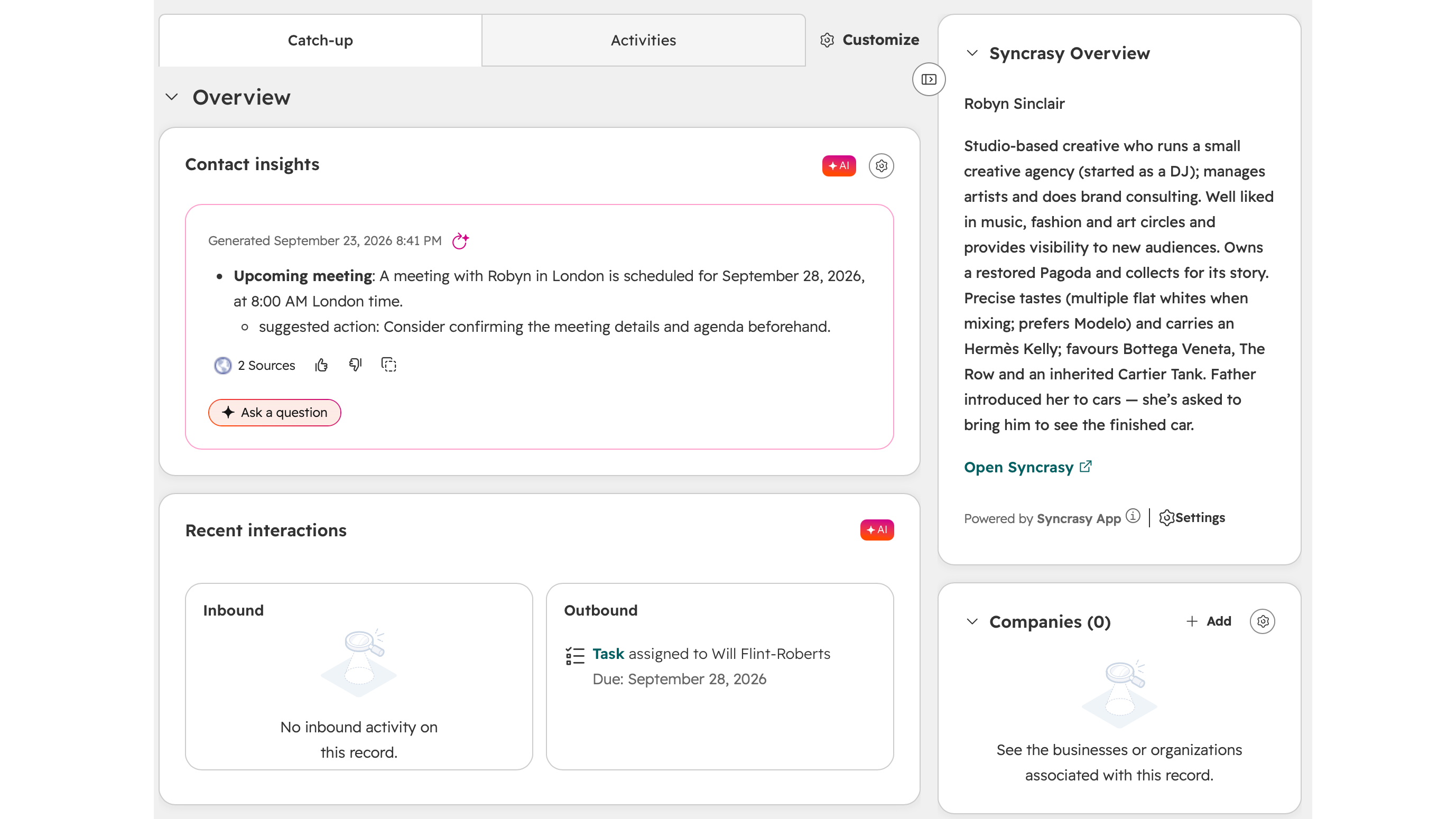 Read a client in under 30 seconds in HubSpot